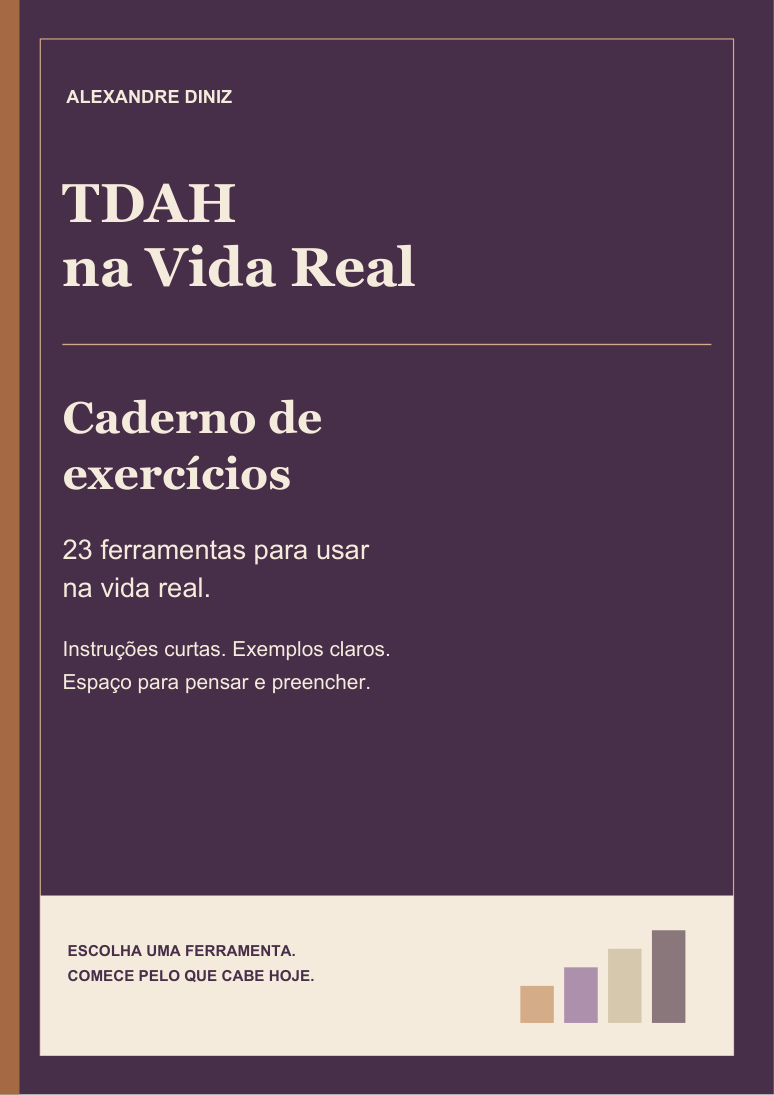 Capa original do caderno de exercícios