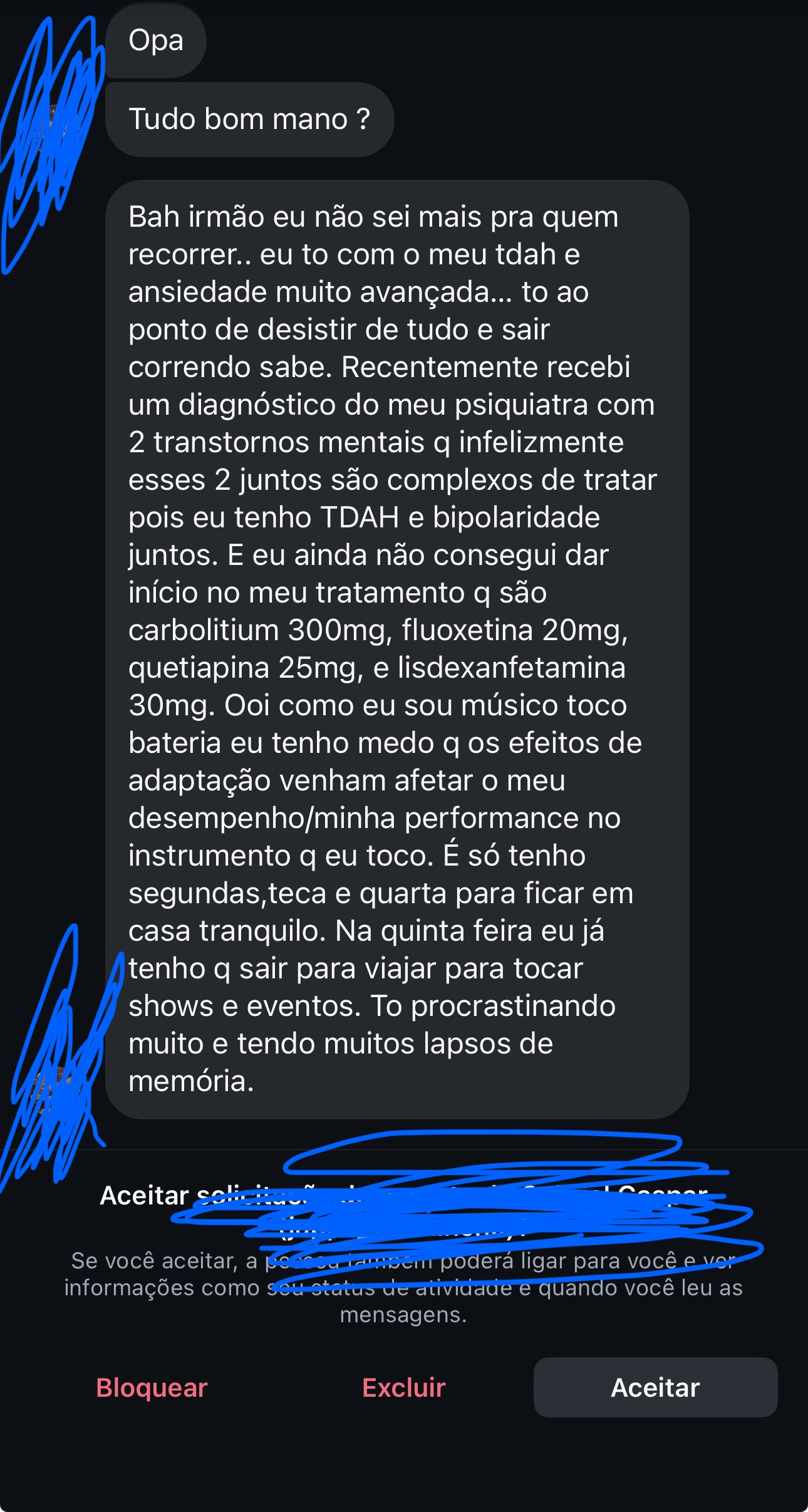 Print original de conversa recebida no Instagram — mensagem 9